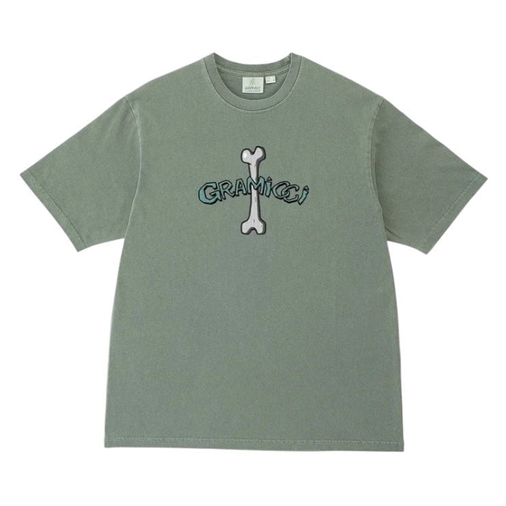 Gramicci Bone Tee Pigment Dyed Sage - Steranko Clothing Manchester