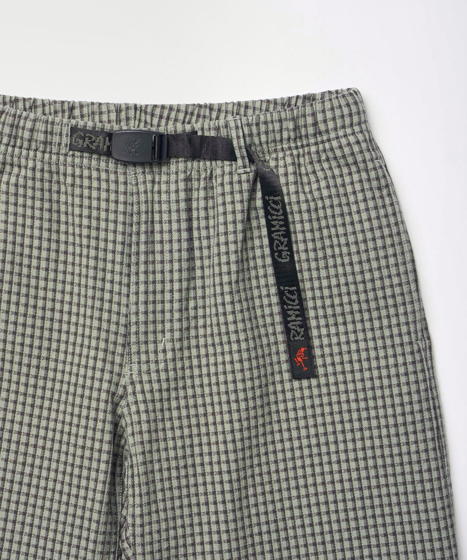 Gramicci Dobby Plaid G-Pant Straight Fit Pants Stone - Steranko Clothing Manchester
