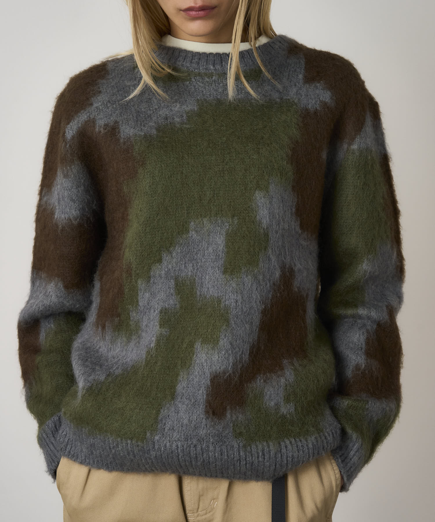 Gramicci Jungle Mohair Sweater Digi Camo - Steranko Clothing Manchester