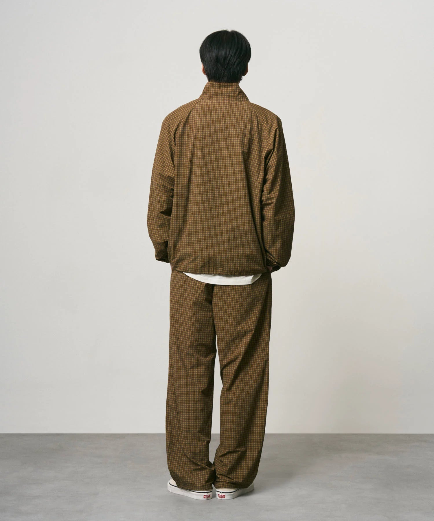 Gramicci Mini Check Nylon Jacket Brown Check - Steranko Clothing Manchester