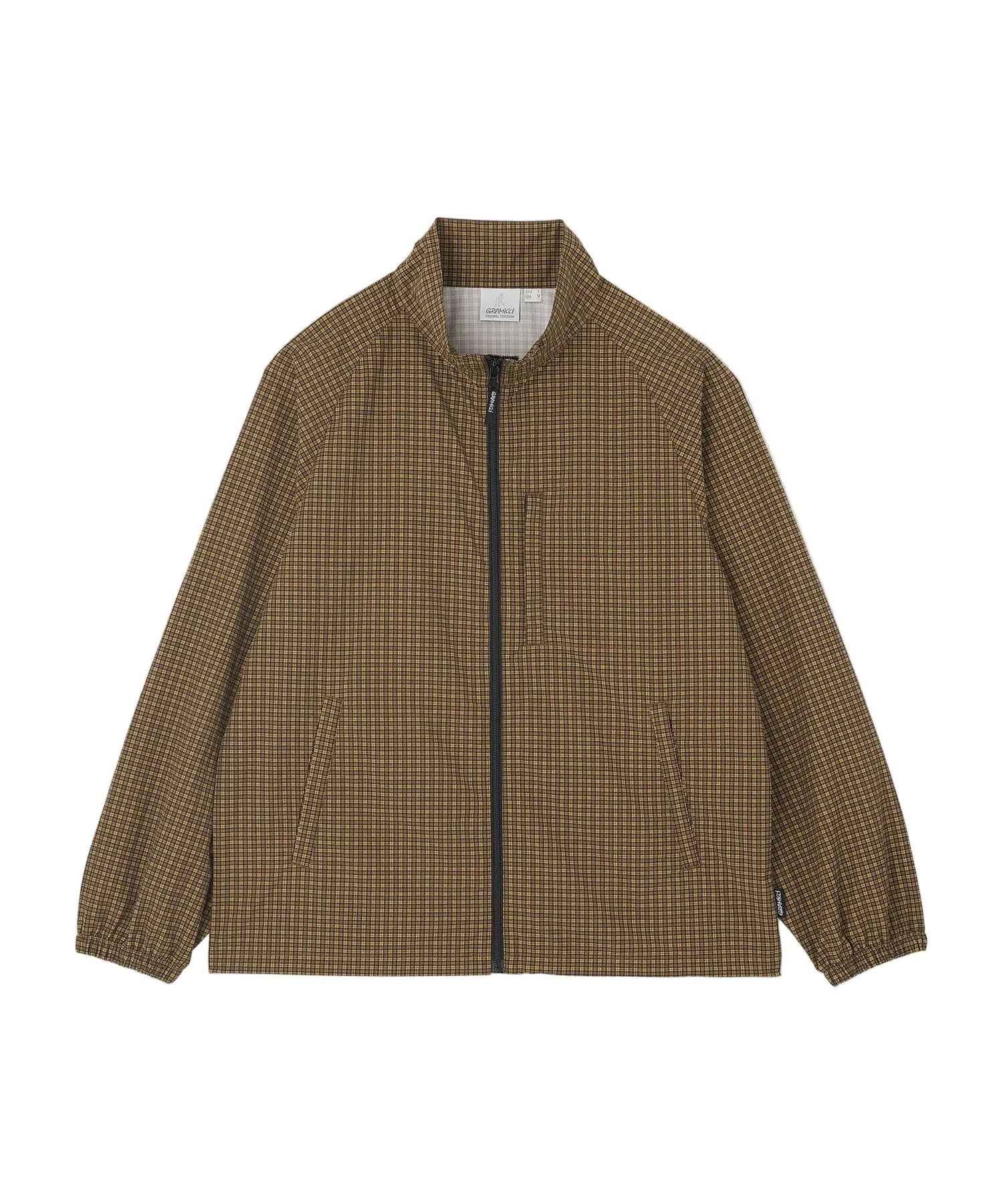 Gramicci Mini Check Nylon Jacket Brown Check - Steranko Clothing Manchester
