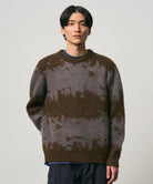 Gramicci Mohair Splatter Sweater Slate - Steranko Clothing Manchester