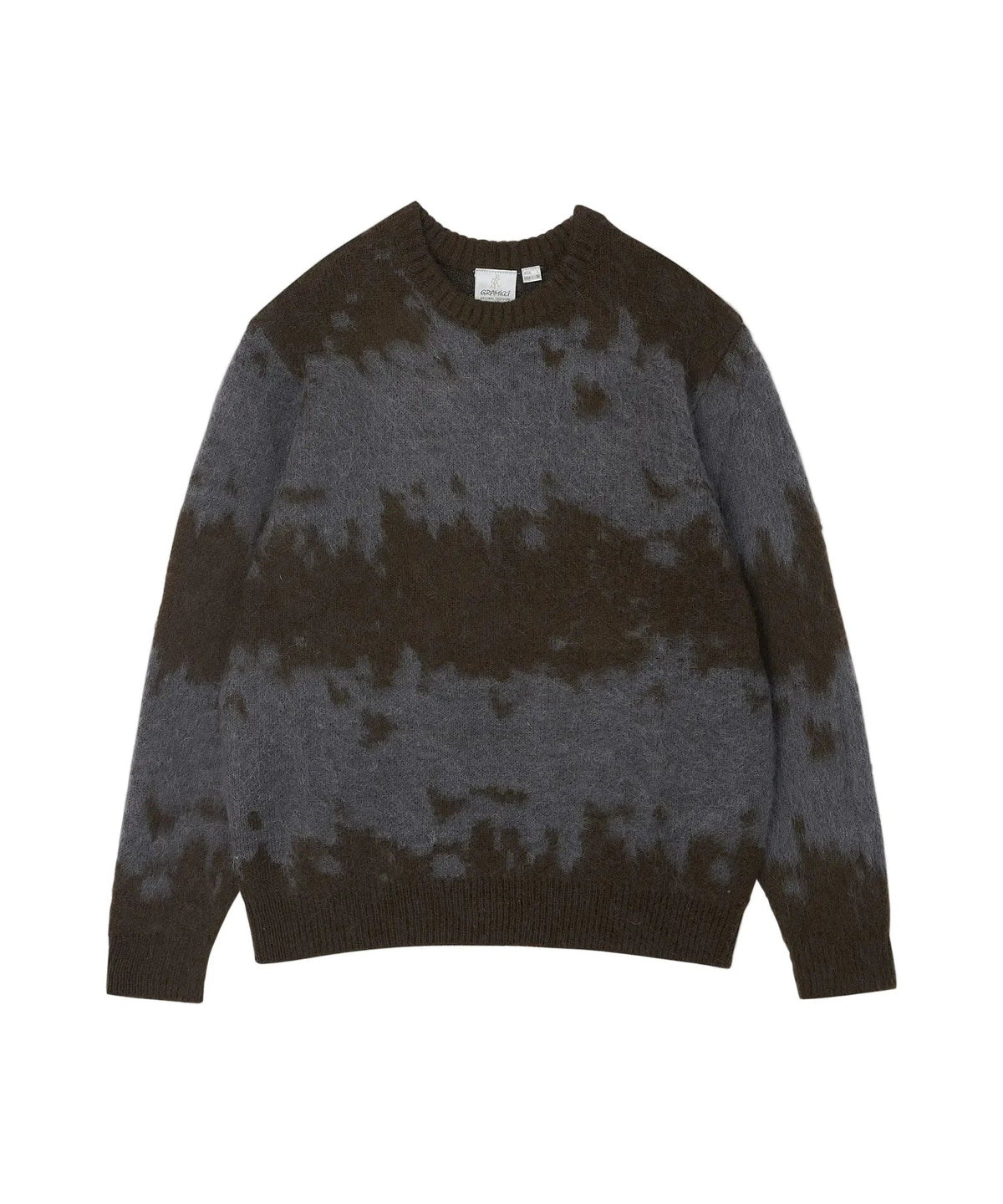 Gramicci Mohair Splatter Sweater Slate - Steranko Clothing Manchester