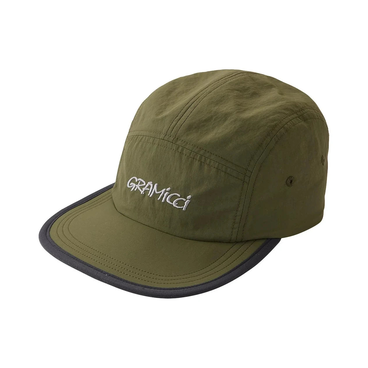 Gramicci Nylon Five Panel Cap Olive - Steranko Clothing Manchester