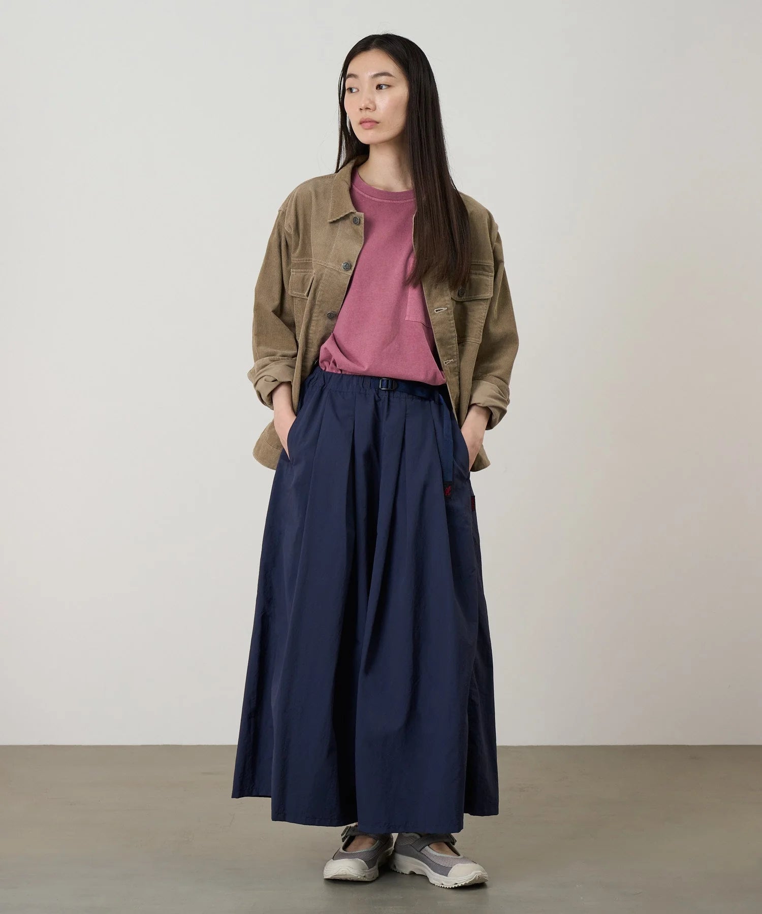 Gramicci Nylon Flare Pant British Navy - Steranko Clothing Manchester