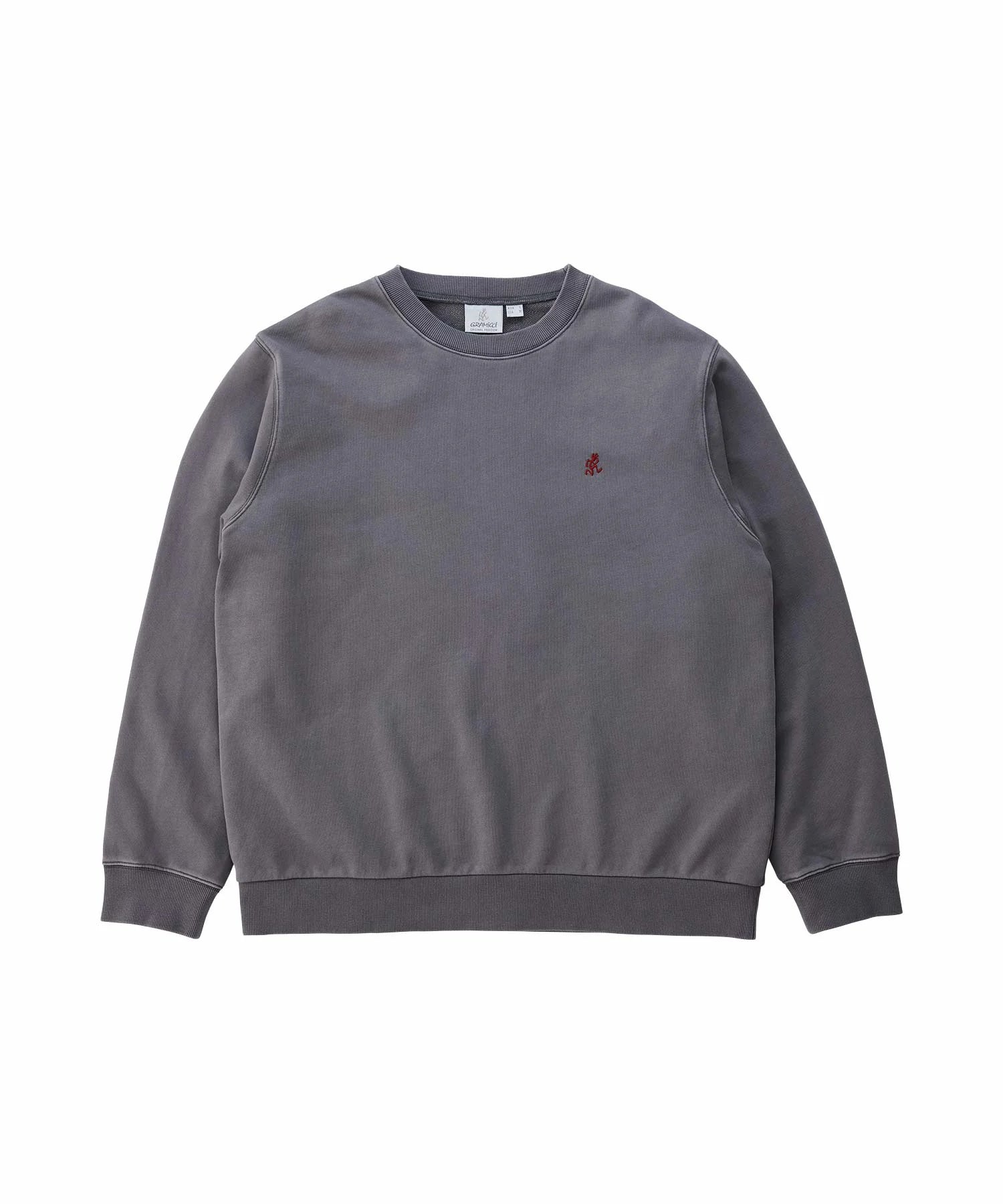 Gramicci One Point Crew Sweatshirt Charcoal Pigment - Steranko Clothing Manchester