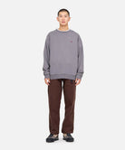 Gramicci One Point Crew Sweatshirt Charcoal Pigment - Steranko Clothing Manchester