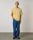 Gramicci One Point Tee Pigment Dyed Mustard - Steranko Clothing Manchester