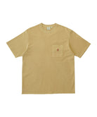Gramicci One Point Tee Pigment Dyed Mustard - Steranko Clothing Manchester