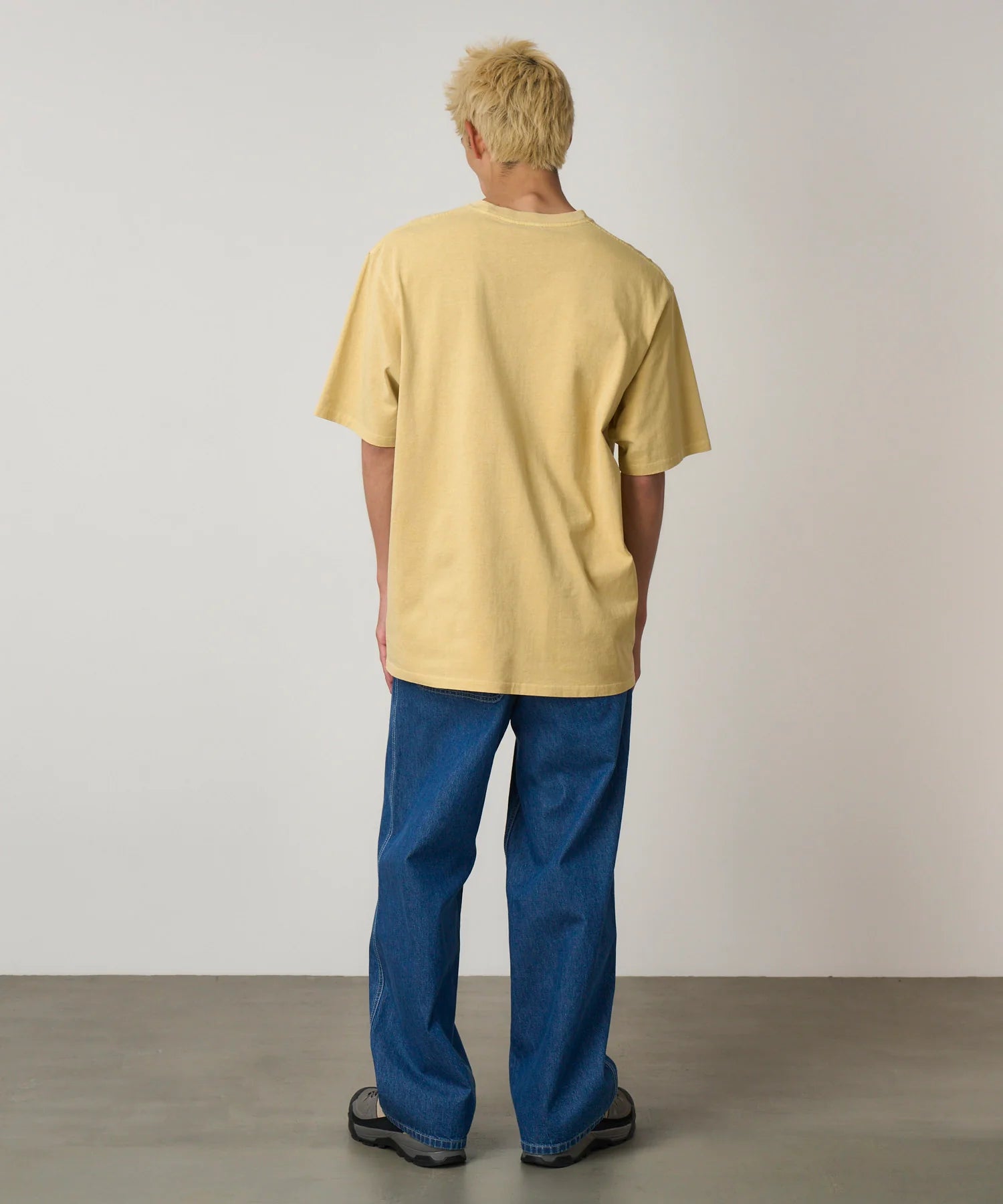 Gramicci One Point Tee Pigment Dyed Mustard - Steranko Clothing Manchester