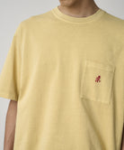 Gramicci One Point Tee Pigment Dyed Mustard - Steranko Clothing Manchester