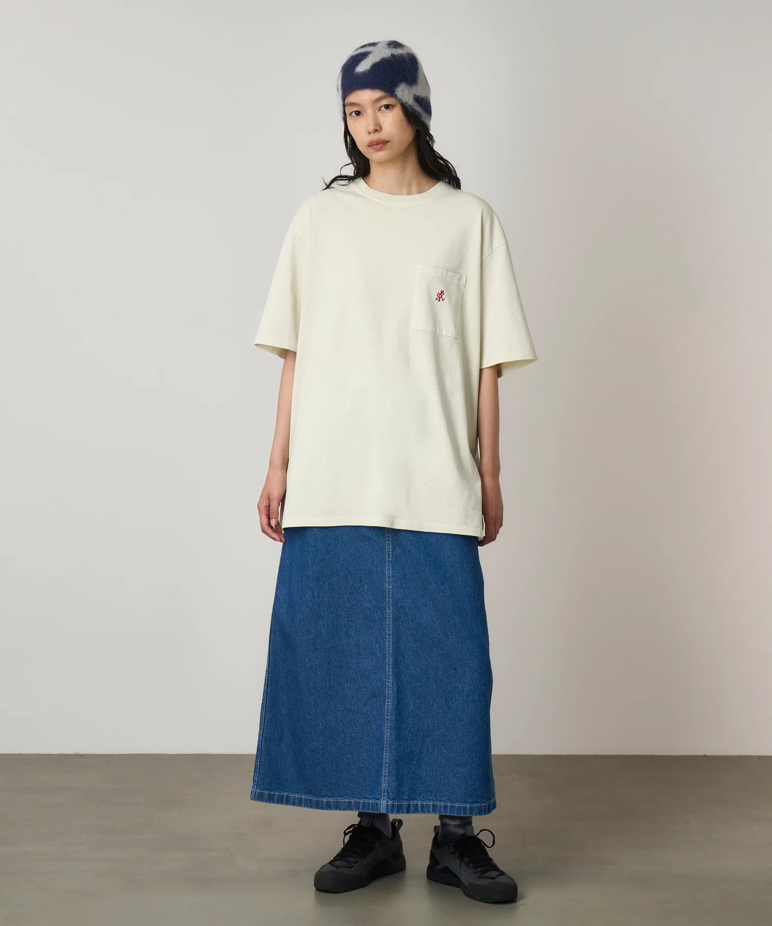 Gramicci One Point Tee Pigment Dyed Natural - Steranko Clothing Manchester