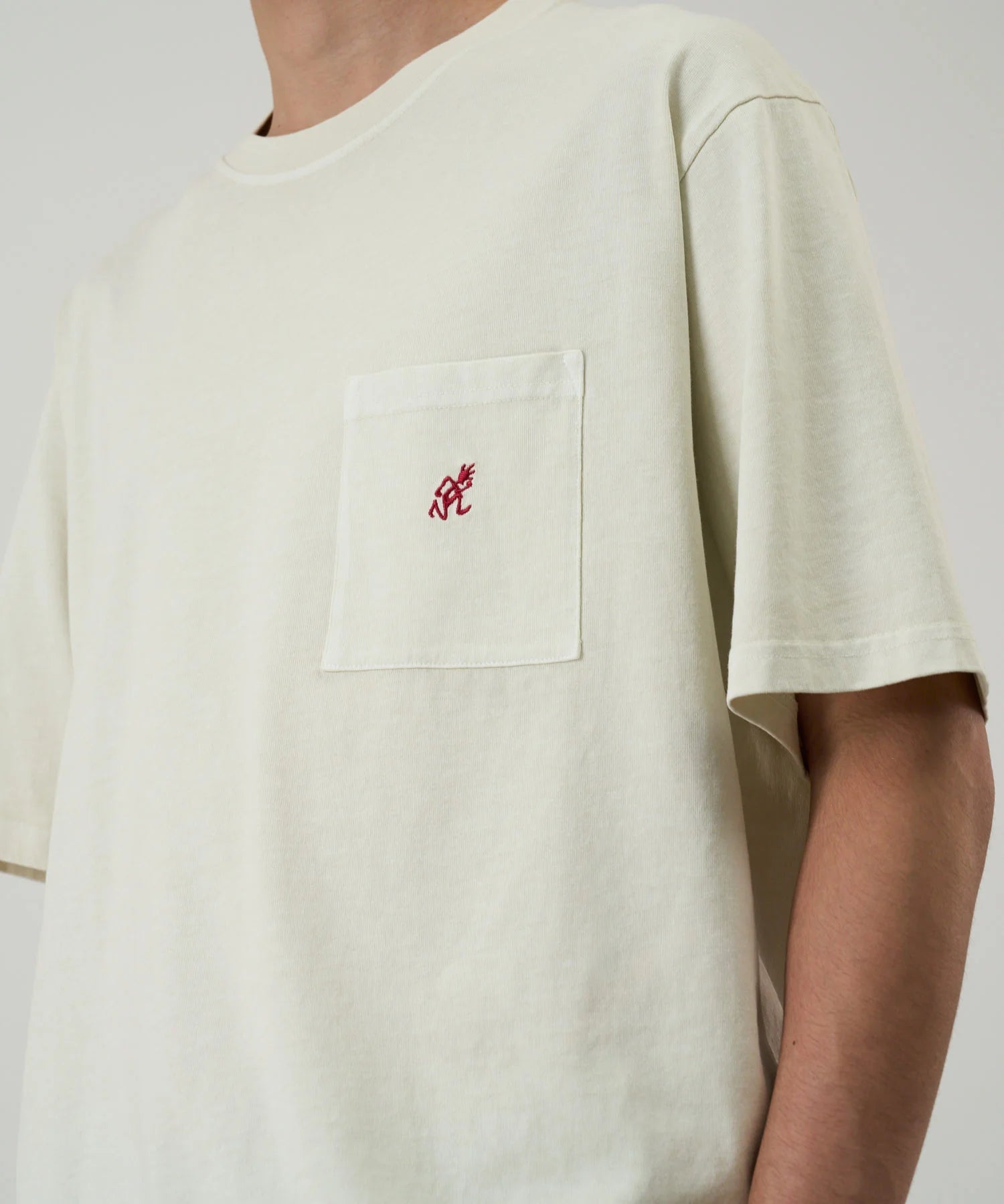 Gramicci One Point Tee Pigment Dyed Natural - Steranko Clothing Manchester