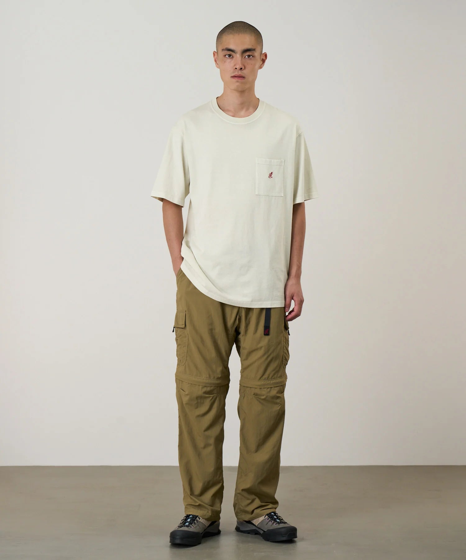 Gramicci One Point Tee Pigment Dyed Natural - Steranko Clothing Manchester