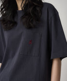 Gramicci One Point Tee Pigment Dyed Navy - Steranko Clothing Manchester