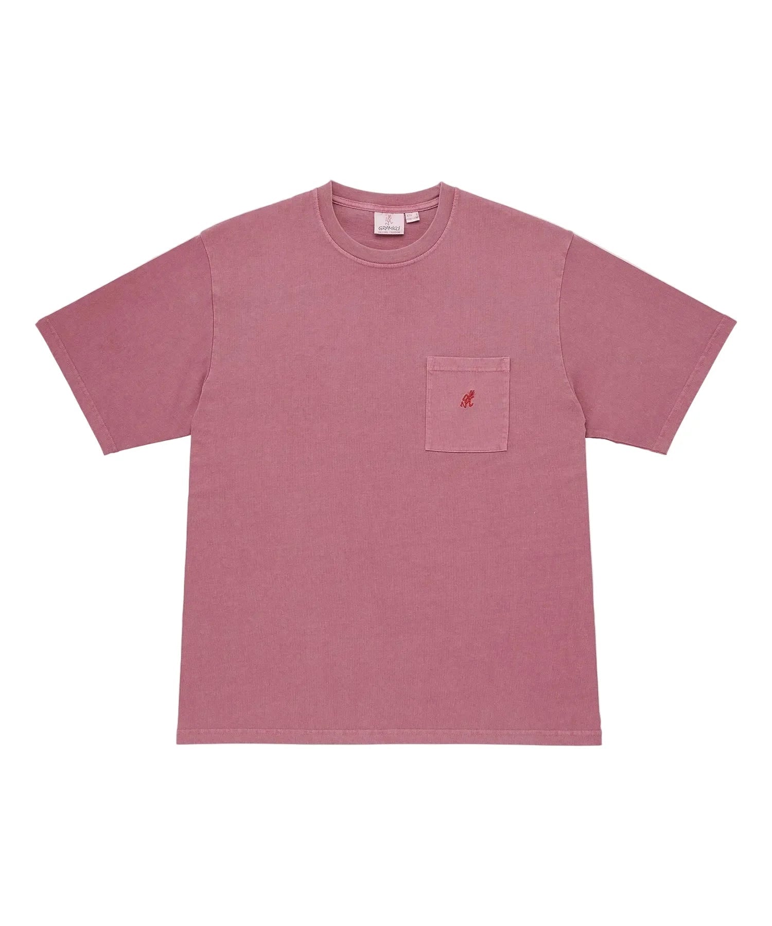 Gramicci One Point Tee Pigment Dyed Red - Steranko Clothing Manchester