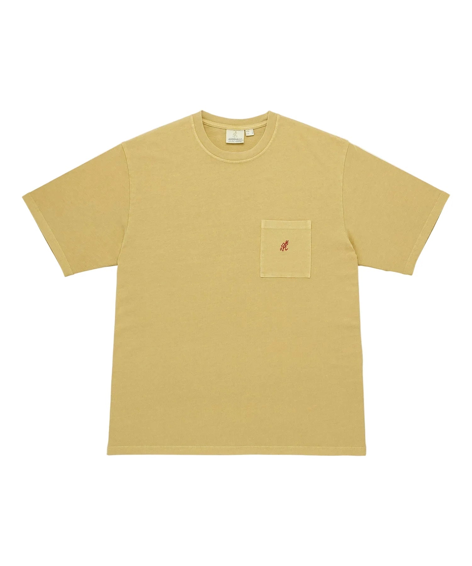 Gramicci One Point Tee Pigment Dyed Sulphur - Steranko Clothing Manchester