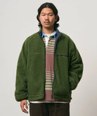 Gramicci Reversible Sherpa Jacket Olive / Navy - Steranko Clothing Manchester