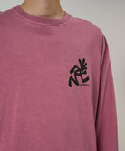 Gramicci Running Man LS Tee Pigment Dyed Red - Steranko Clothing Manchester