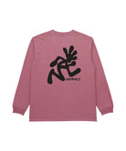 Gramicci Running Man LS Tee Pigment Dyed Red - Steranko Clothing Manchester