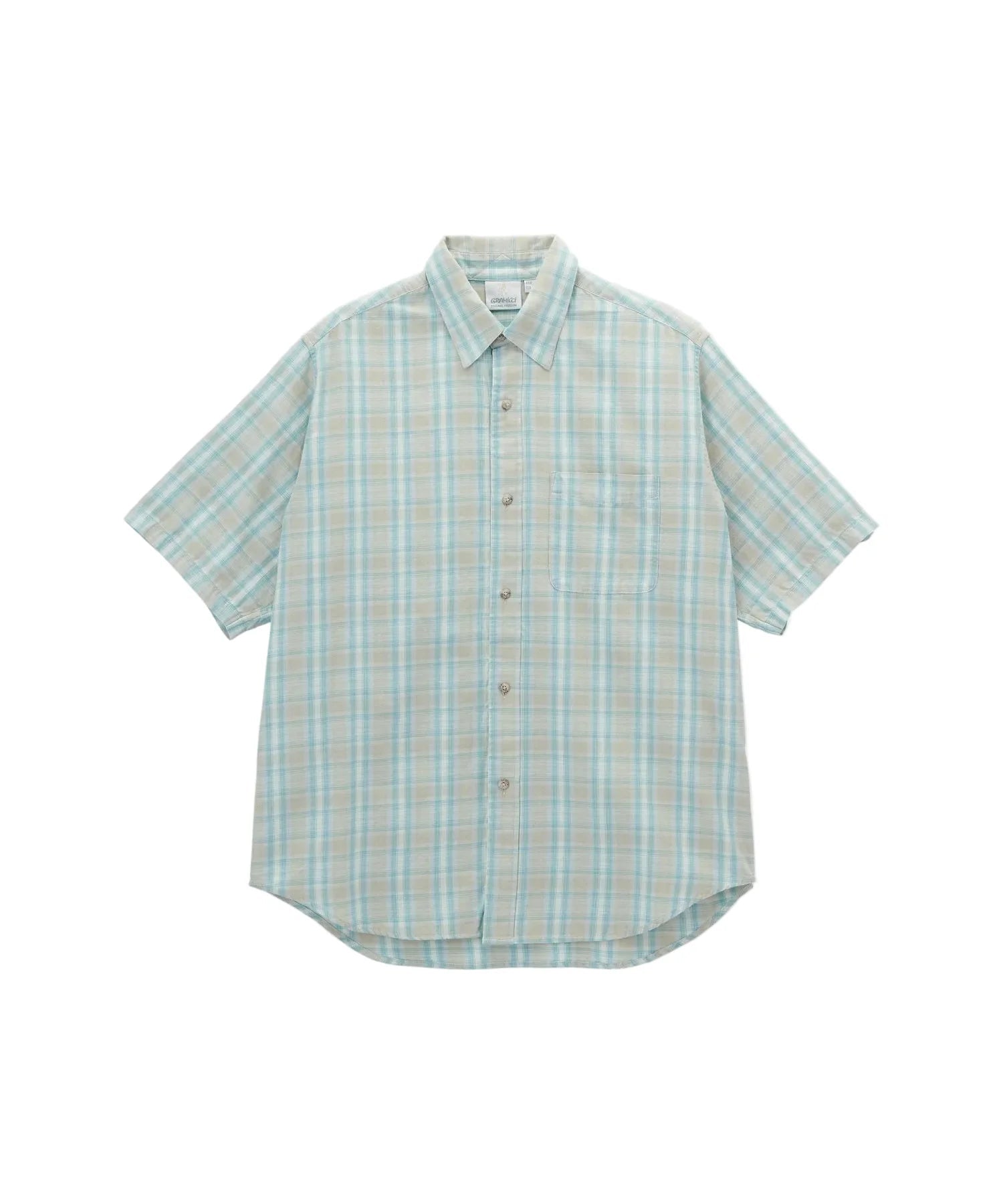 Gramicci S/S Checkered Ombre Shirt Blue - Steranko Clothing Manchester
