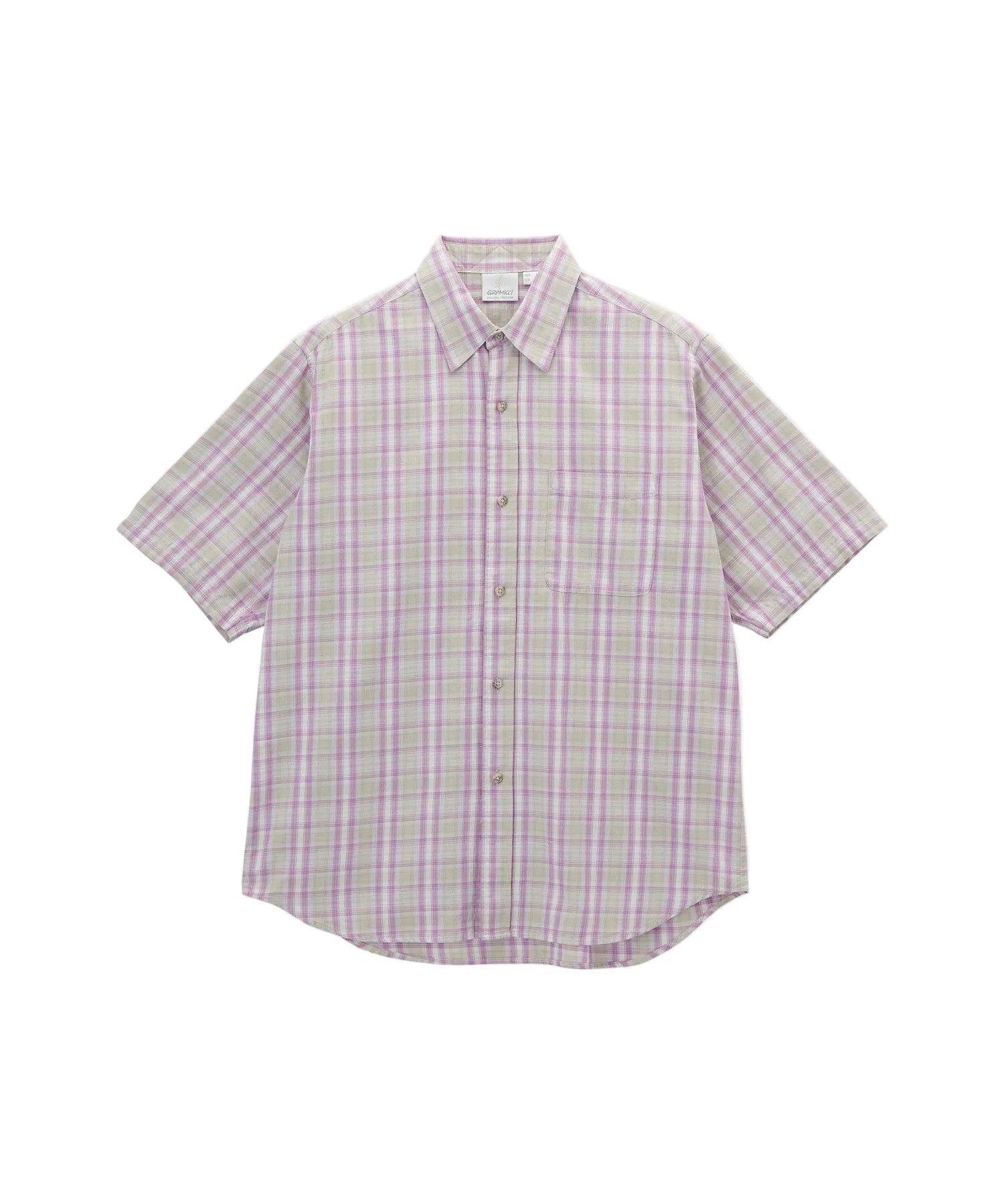 Gramicci S/S Checkered Ombre Shirt Purple - Steranko Clothing Manchester