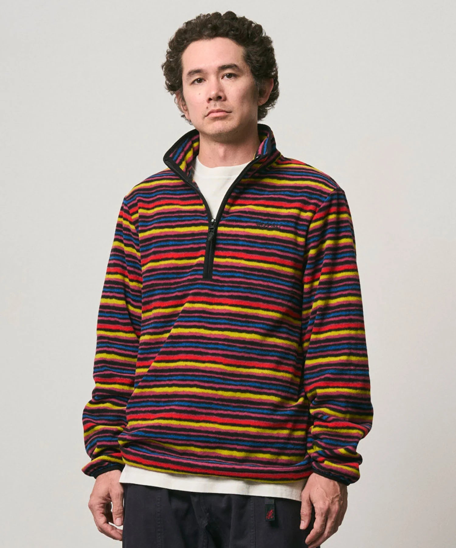 Gramicci Thermal Fleece Pullover Multi Stripe - Steranko Clothing Manchester