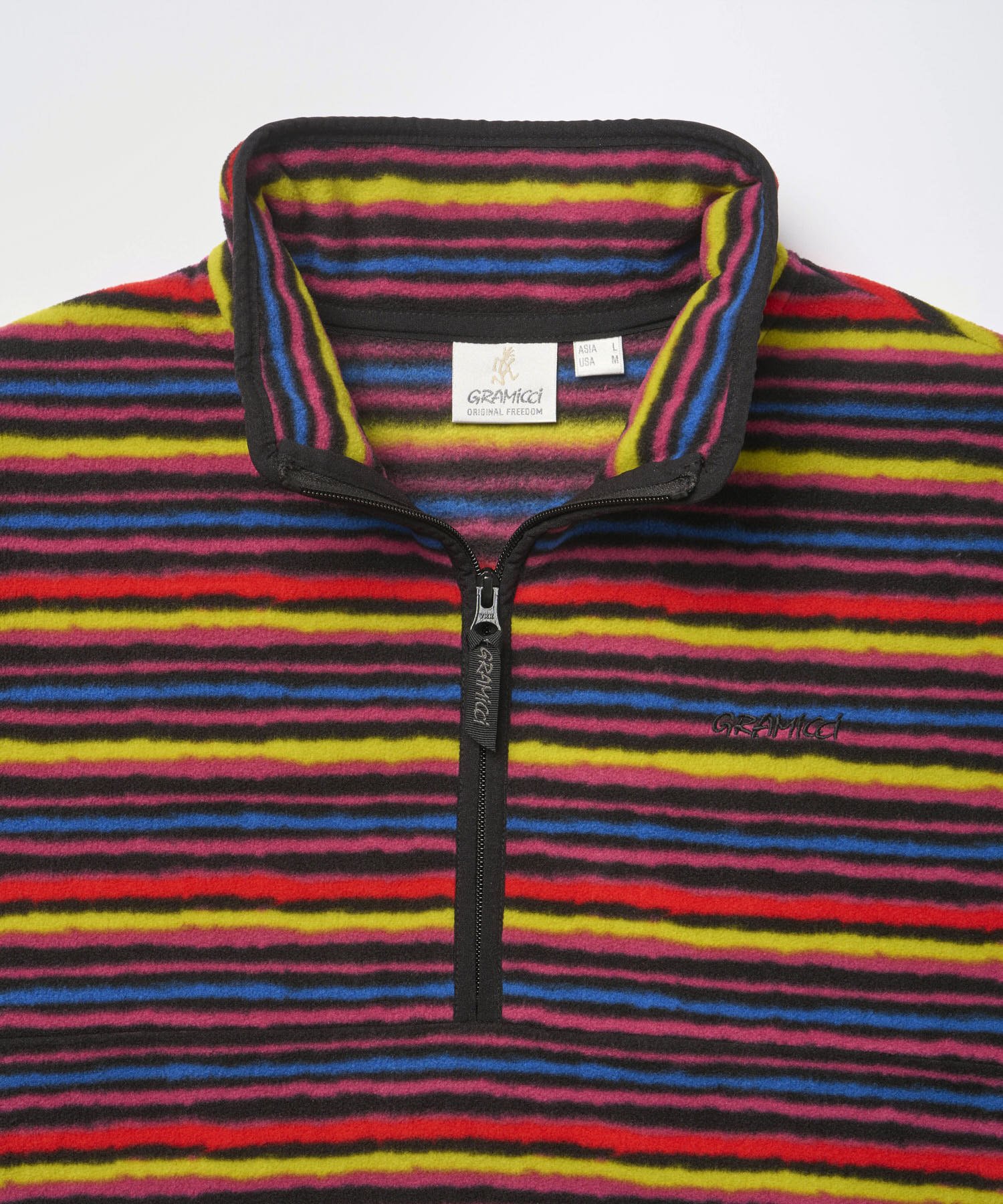 Gramicci Thermal Fleece Pullover Multi Stripe - Steranko Clothing Manchester