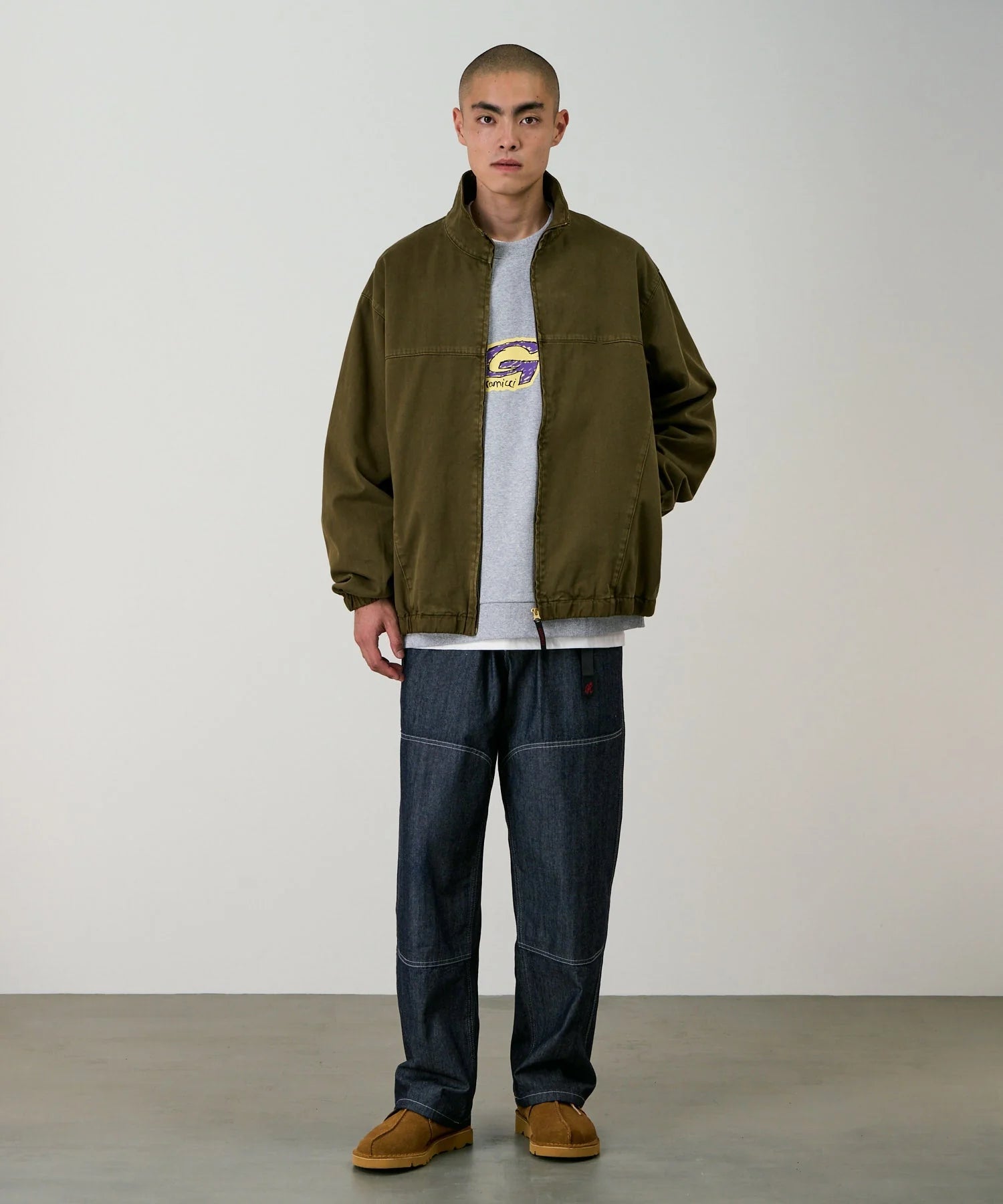 Gramicci Twill - Around Jacket Bark Pigment - Steranko Clothing Manchester