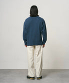 Gramicci Waffle Crew Pullover Dark Navy Pigment - Steranko Clothing Manchester