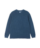 Gramicci Waffle Crew Pullover Dark Navy Pigment - Steranko Clothing Manchester
