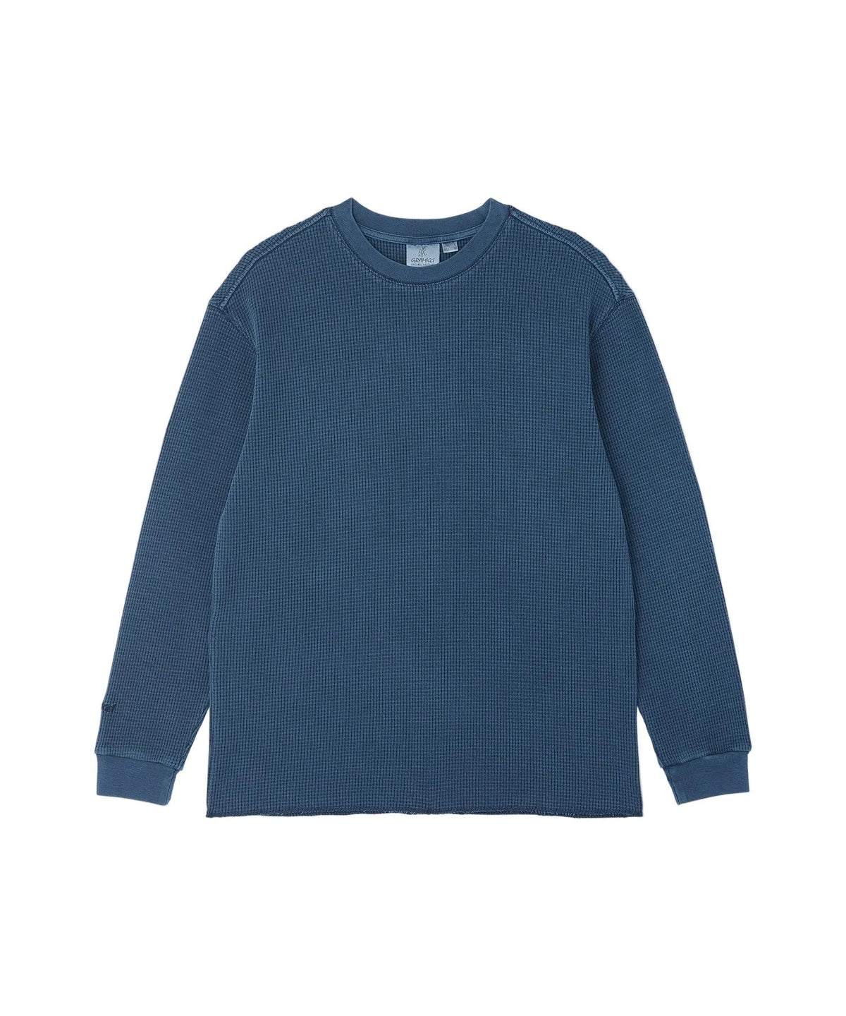 Gramicci Waffle Crew Pullover Dark Navy Pigment - Steranko Clothing Manchester