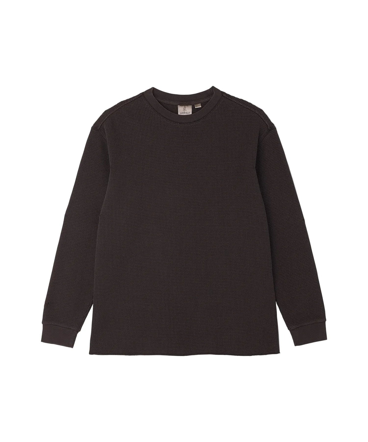 Gramicci Waffle Crew Pullover Fossil Pigment - Steranko Clothing Manchester
