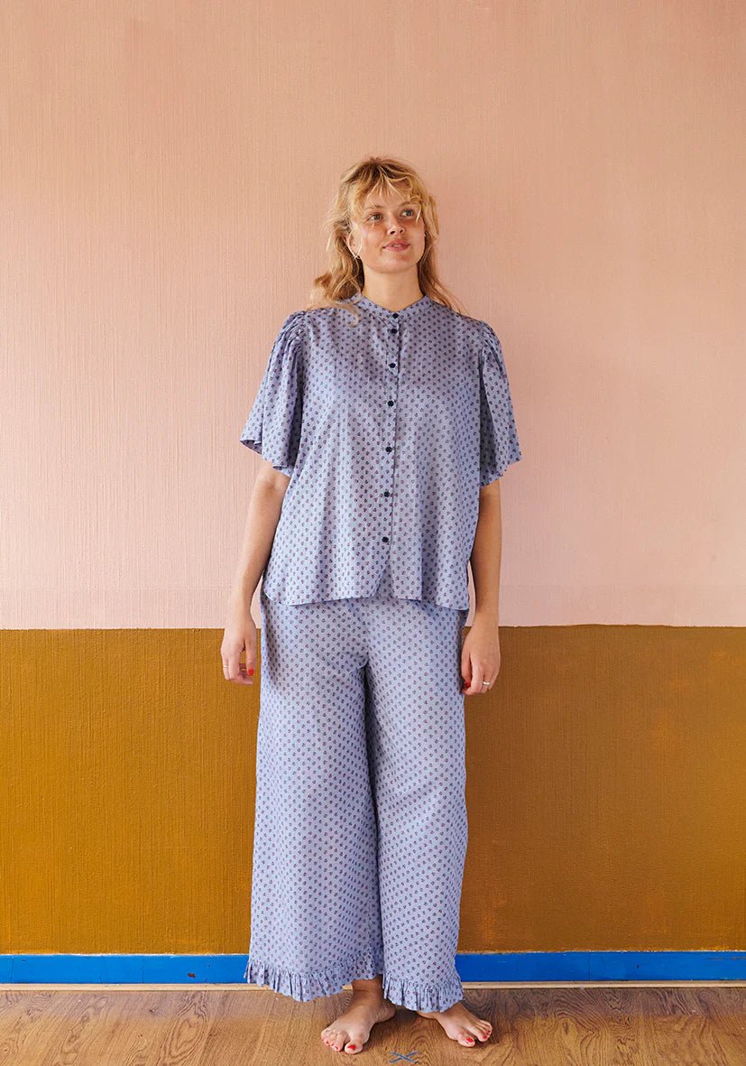 HABIBA Astrid Butterfly Shirt Sapphire - Steranko Clothing Manchester