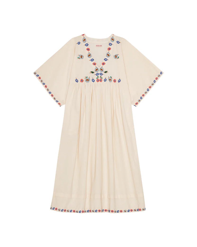 HABIBA Flora Dress 3/4 Sleeve Vanilla - Steranko Clothing Manchester