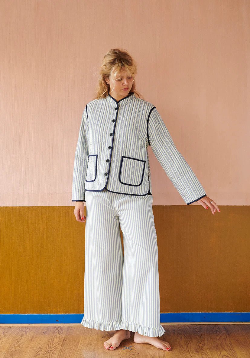 HABIBA Mio Pants Frill Hem Sapphire - Steranko Clothing Manchester