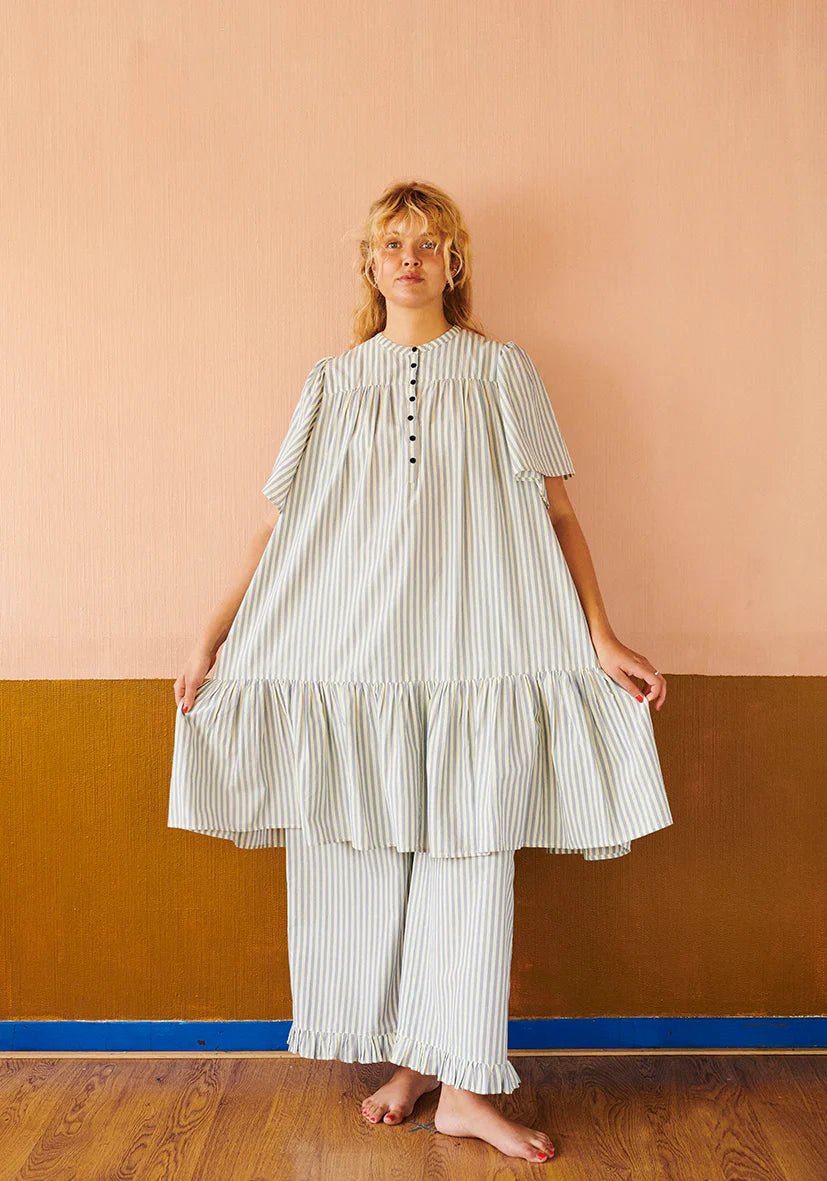 HABIBA Mio Pants Frill Hem Sapphire - Steranko Clothing Manchester