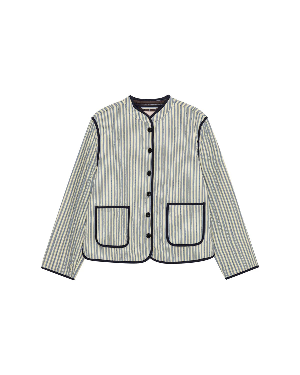 HABIBA Mio Quilted China Jacket Sapphire - Steranko Clothing Manchester
