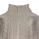 Harley Of Scotland Chunky Cable Turtle Neck Almond - Steranko Clothing Manchester