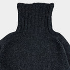 Harley Of Scotland Chunky Roll Neck Jumper Charcoal - Steranko Clothing Manchester