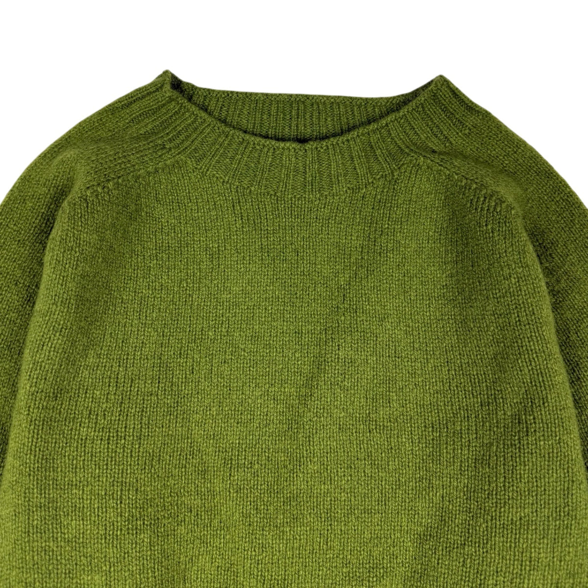 Harley Of Scotland Deep Rib Crew Neck Sweater Picholine - Steranko Clothing Manchester