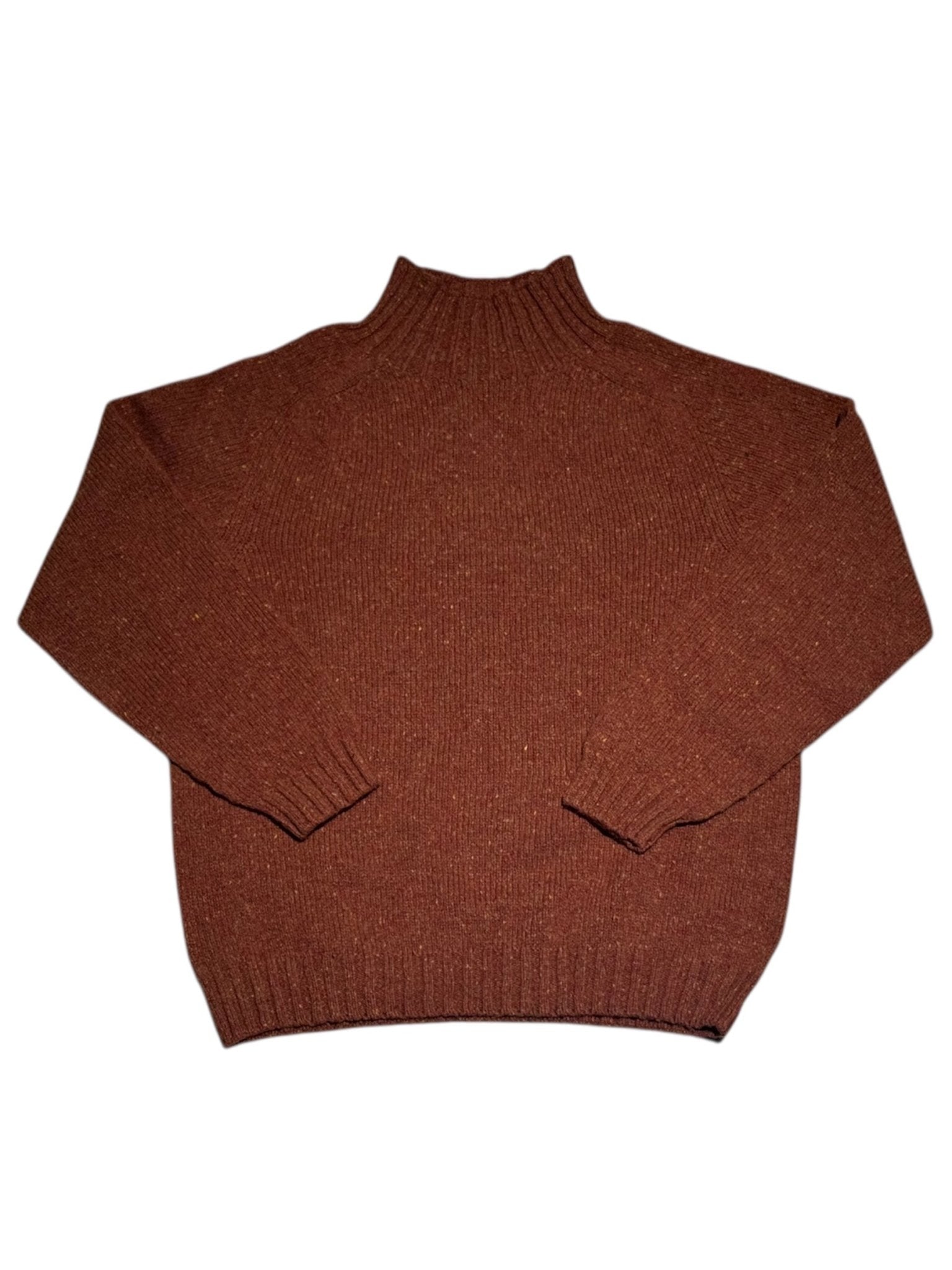 Harley Of Scotland Donegal Funnel Neck Jumper Rhum - Steranko Clothing Manchester