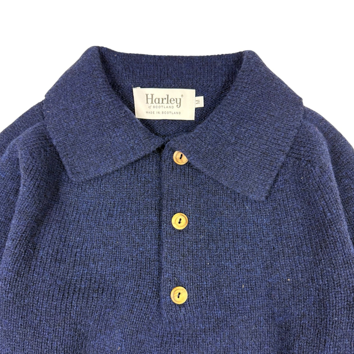 Harley Of Scotland Eton Collar Sweater Nightsky - Steranko Clothing Manchester