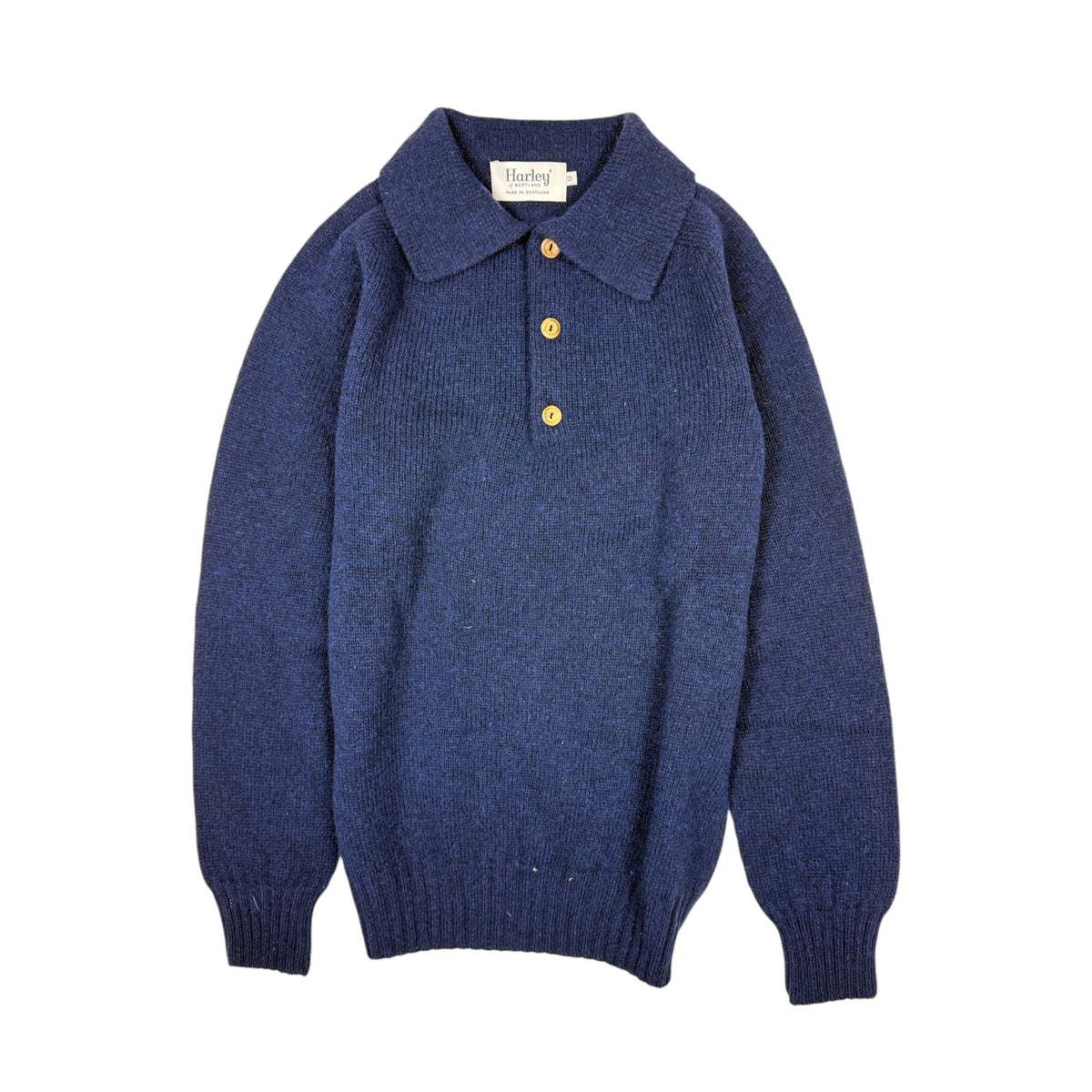 Harley Of Scotland Eton Collar Sweater Nightsky - Steranko Clothing Manchester
