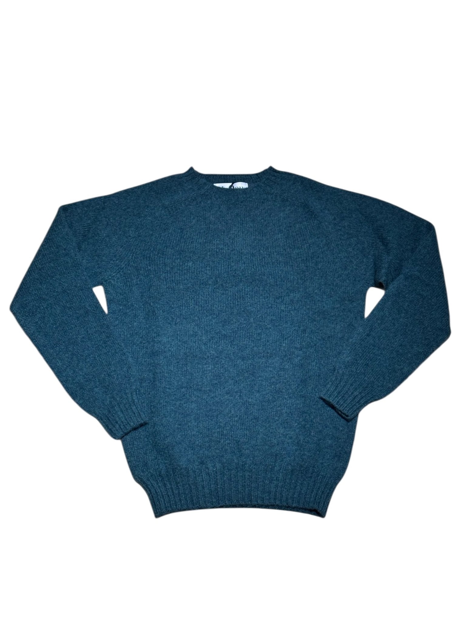 Harley Of Scotland Shaggy Lambswool Jumper Tempest - Steranko Clothing Manchester