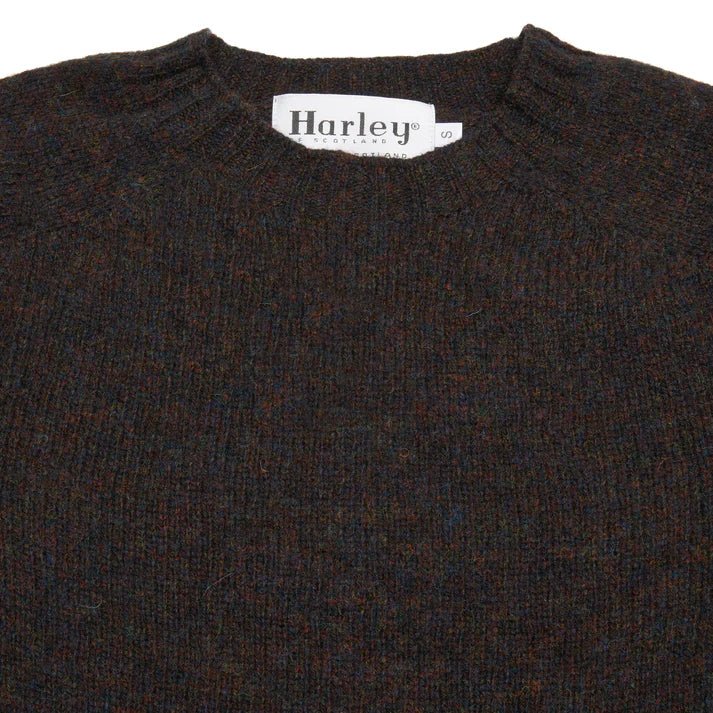 Harley Of Scotland Shaggy Lambswool Jumper Volcano - Steranko Clothing Manchester