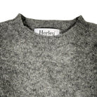 Harley Of Scotland Shaggy Shetland Jumper Mid Grey - Steranko Clothing Manchester