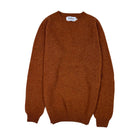 Harley Of Scotland Shaggy Shetland Jumper Whisky - Steranko Clothing Manchester