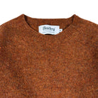 Harley Of Scotland Shaggy Shetland Jumper Whisky - Steranko Clothing Manchester
