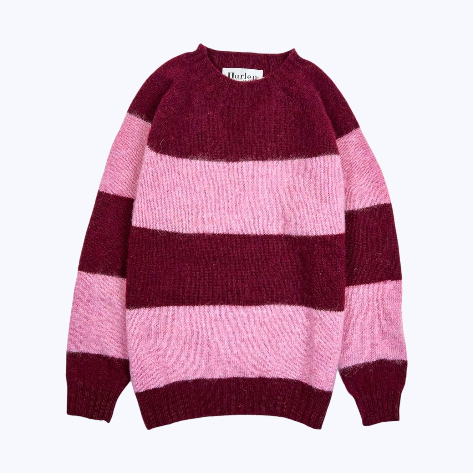 Harley Of Scotland Shaggy Stripe Claret/Sakura - Steranko Clothing Manchester